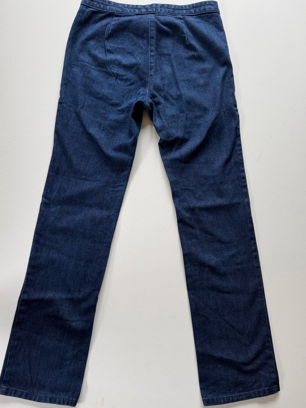 J.Crew Dark Wash Denim Trouser Jeans Size 8 100% Cotton - Picture 2 of 4